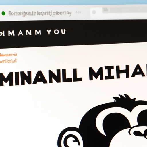 צילום מסך של דף הבית של אתר Mailchimp.